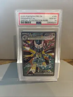 Pokemon TCG Dragapult EX Holo 165 Prismatic Evolutions PSA 10 - Image 1
