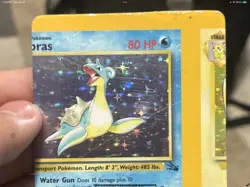 🔥 RARE MISCUT LAPRAS & RAICHU FOSSIL HOLO - NON FACTORY CUT - POKEMON 🔥 - Image 3