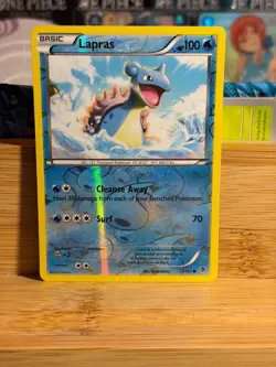 LAPRAS 17/101 B&W Plasma Blast Vintage Reverse Holo Pokemon TCG Lightly Played - Image 1
