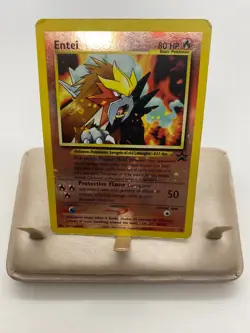 Pokemon TCG Entei 34 2001 WoTC Promo Reverse Rare Moderately Played - Image 1