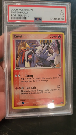 ENTEI - HOLO - 2006 POKEMON POP SERIES 2 - #1 - PSA 3 (POP 3) - Image 2