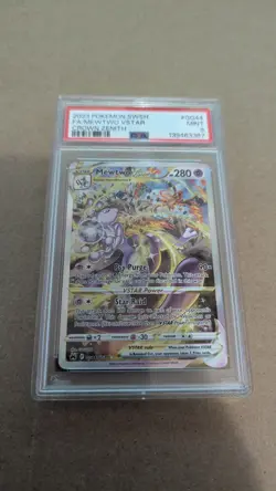 PSA 9 MINT Mewtwo VSTAR Crown Zenith Full Art Holo 2023 Pokemon GG44 - Image 1
