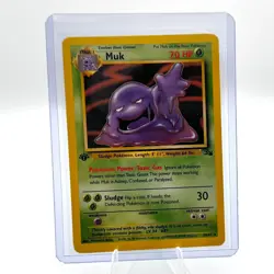 Pokemon TCG Muk 28/62 Fossil Regular 1st Edition - Image 1