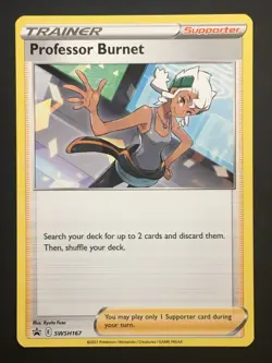 Pokemon TCG Professor Burnett SWSH167 Regular Black Star Promo NM - Image 1