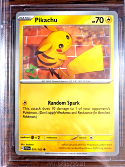 Pikachu Regular Common #051 - BGS MINT 9 - 2024 SV Temporal Forces - Pokemon TCG - Image 2