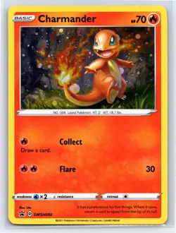 Charmander SWSH092 - Pokemon Sword & Shield Promo - Promo Holo - NM - Image 1