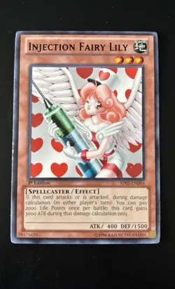 Injection Fairy Lily BP01-EN004 X 1 LIGHTLY PLAYED Battle Pack Rare 1stEd Yugioh - Image 1
