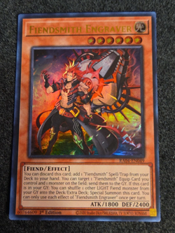 Yugioh! TCG - Fiendsmith Engraver - Ultra Rare - RA04-EN049 - Stampede - Image 1