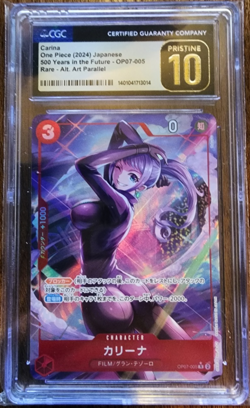 One Piece CCG - Carina (Parallel) 500 Years in the Future Foil (CGC 10 PRISTINE) - Image 1