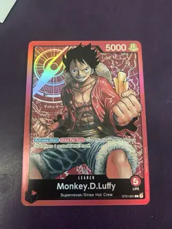 Monkey.D.Luffy - ST01-001 - Leader - Pre-Errata - Near Mint - One Piece CCG - Image 1