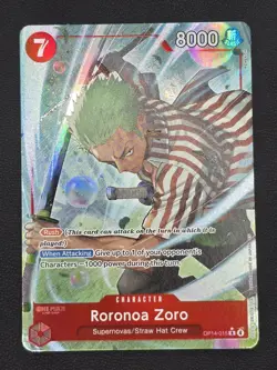 Roronoa Zoro - OP14-015 (Alternate Art) OP14-015 The Azure Sea's Seven Foil - Image 1