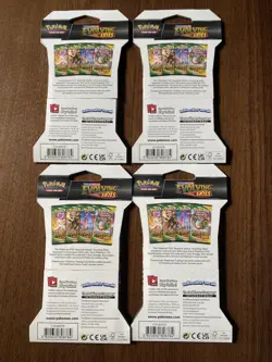 Pokemon Evolving Skies Sleeved Booster Pack Full Art Set New With 4 Vmax cards - Image 3