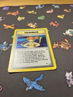 Pokemon Misty 18/132 Gym Heroes Holo Trainer Card - LP - Image 2