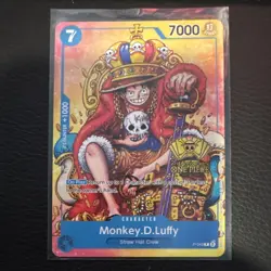 Bandai One Piece CCG Monkey.D.Luffy P-043 Promo 7000 Power English Card - Image 1