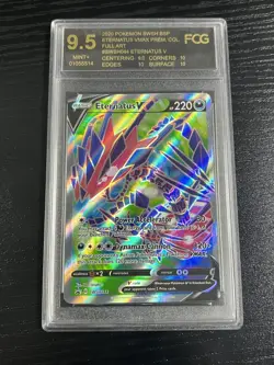 2020 Eternatus V SWSH044 SWSH: Sword & Shield Promo Cards Holo- FCG 9.5 NM/Mint+ - Image 1