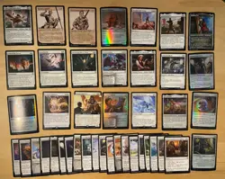 Magic The Gathering Lot Of 42 Battle For Baldur’s Gate WHITE Cards - Image 1