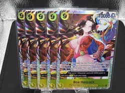 Lot of 5 Boa Hancock Cards - OP14-112 OP14-112 The Azure Sea's Seven Foil - Image 1