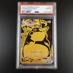 PSA 10 Pikachu Vmax TG29/TG30 Pokemon Lost Origin Holo Full Art Graded Card - Image 1