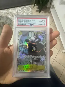 PSA 10 Trafalgar Law OP10-119 Manga ALT ART Parallel One Piece Card Japanese - Image 1