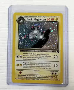 Dark Magneton 11/82 Holo Card Rare Team Rocket Set Pokemon TCG WOTC S3 - Image 1