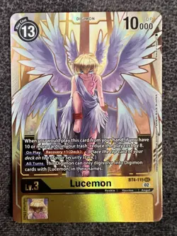 Digimon Card Game Lucemon BT4-115 SEC NM - Image 1