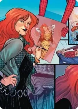 Mary Jane Watson - Art Card SPM Art NM MTG - Image 1