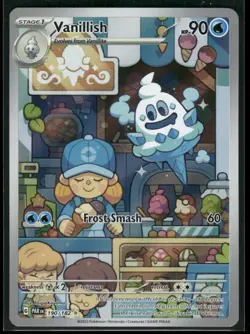Pokemon TCG Vanillish Illustration Rare Card 190/182 Sv04: Paradox Rift - Image 1
