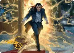 Morlun, Devourer of Spiders - Gold Stamped Signature Art Card SPM Art NM MTG - Image 1