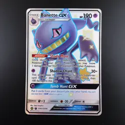 Banette GX SV61/SV94 Pokemon Hidden Fates Holo Full Art Card - Image 1
