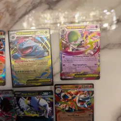 Mega Evolutions EX Pokemon Card Lot 10 Cards - Image 3