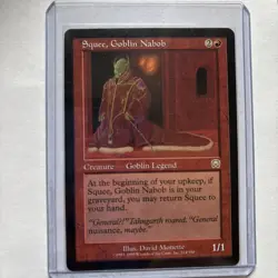 Magic: The Gathering Squee, Goblin Nabob Mercadian Masques Rare Card R131 - Image 1