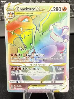 Charizard VSTAR Rainbow Secret Rare Card Brilliant Stars Series 174/172 - Image 1