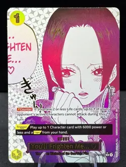 You’ll Frighten Me Alternate Art Card OP14-118 English R ALT One Piece SEE PICS - Image 1