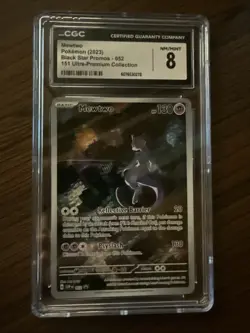Mewtwo 052 Sv: Scarlet & Violet Promo Cards Holo Pokemon Ultra-Premium CGC 8 - Image 1