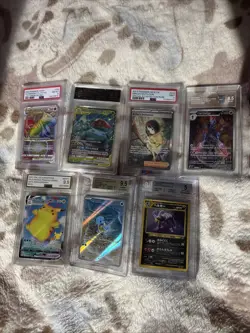 TCG Pokemon Graded Card Lot 6 Slabs - Image 1