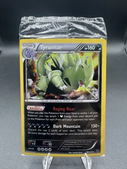 Tyranitar - Fates Collide - Cosmos Holo Rare 2016 Pokemon Card SEALED - Image 1