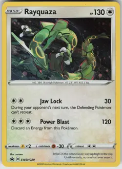Rayquaza Holo SWSH029 Promo SWSH: Sword & Shield Promo Cards Pokemon - Image 1