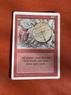 MTG Wheel Of Fortune Revised Edition Moderate Play - Image 1