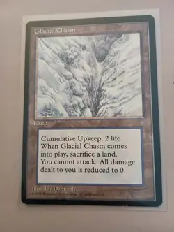 Glacial Chasm - Ice Age Magic The Gathering MTG 1995 - Image 1