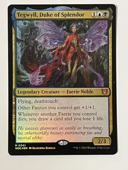 Tegwyll, Duke of Splendor Commander: Wilds of Eldraine Foil MTG NM - Image 1