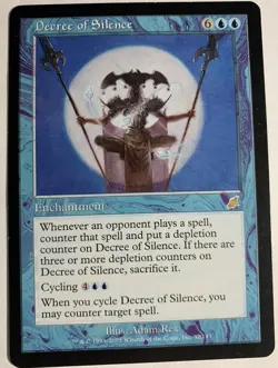 MTG Decree of Silence Rare (Scourge) 32/143 Magic The Gathering Adam Rex - Image 3