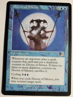 MTG Decree of Silence Rare (Scourge) 32/143 Magic The Gathering Adam Rex - Image 5