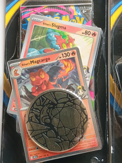 Pokemon TCG Phantasmal Flames Premium Checklane Blisters Greedent + Magcargo - Image 3