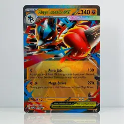 Mega Lucario Ex #012 Black Star Promo ME: Mega Evolutions Promo Pokemon TCG NM/M - Image 3