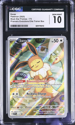 CGC 10 Eevee 173 Pokemon Black Star Promos 2025 English - Image 1
