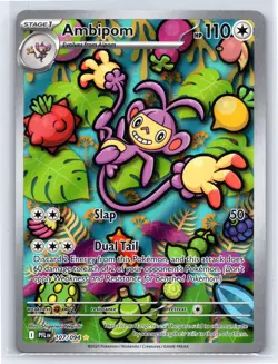 Ambipom 107/094 - Pokemon Phantasmal Flames - Illustration Rare Holo - NM - Image 1