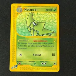 Metapod 87/165 Uncommon Expedition e-Reader LP Pokemon TCG - Image 1