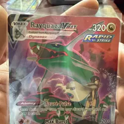 2022 Pokemon SWSH Silver Tempest Rayquaza VMAX Trainer Gallery Holo #TG20/TG30 - Image 3