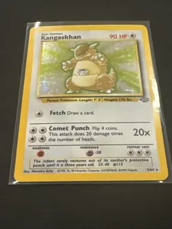 Kangaskhan 5/64 Holo Rare Pokemon 1999 Jungle - TCG wTOC - Image 1