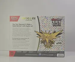Pokemon TCG: Scarlet & Violet 151 Zapdos EX Collection Factory Sealed Box - Image 4